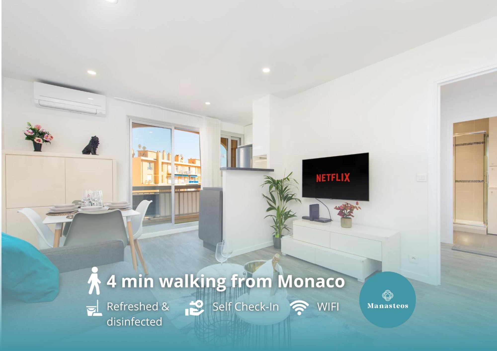Monaco A Pied - Spacieux Appartement - Balcon - Ca Босолей Экстерьер фото